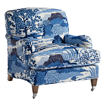 Кресло Trumann Club Chair Blue Landscape синий пейзаж варинант исполнения - 1 | Loft Concept в Нижнем Новгороде