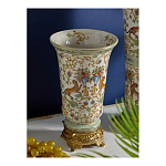 Ваза из фарфора на бронзовом основании Turquoise Blooming Garden варинант исполнения - 5 | Loft Concept в Нижнем Новгороде