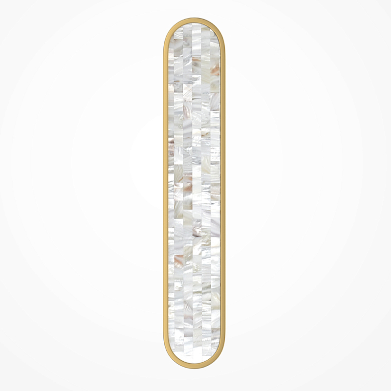 Бра перламутровый Lunaris 60 см Латунь Перламутровый в Нижнем Новгороде | Loft Concept 