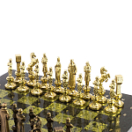 Шахматы Ренессанс из бронзы с доской из натурального камня Змеевик Decorative Thematic Chess варинант исполнения - 3 | Loft Concept в Нижнем Новгороде