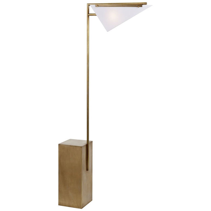 Торшер FORMA FLOOR LAMP Brass Латунь Белый в Нижнем Новгороде | Loft Concept 