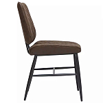 Стул с темно-коричневой обивкой из экокожи Benderson варинант исполнения - 2 | Loft Concept в Нижнем Новгороде