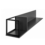 Полка навесная открытая цвета графит Strict Lines  варинант исполнения - 5 | Loft Concept в Нижнем Новгороде