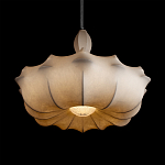 Подвесной светильник с белым фигурным абажуром и мягкими волнистыми краями Cloud Motion  варинант исполнения - 12 | Loft Concept в Нижнем Новгороде