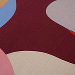 Подушка декоративная хлопковая с абстрактным принтом Elysian Flow Terra варинант исполнения - 3 | Loft Concept в Нижнем Новгороде