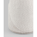 Пуф Loreen со спинкой вращающийся букле светло-серый варинант исполнения - 3 | Loft Concept в Нижнем Новгороде