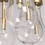 Люстра с 7-ю прозрачными плафонами из стекла в форме капли Lucid Rain  варинант исполнения - 10 | Loft Concept в Нижнем Новгороде