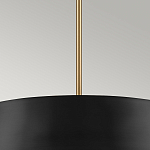 Подвесной светильник с конусовидным металлическим абажуром черного цвета Kichler варинант исполнения - 14 | Loft Concept в Нижнем Новгороде