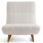 Кресло с обивкой букле Lino White  Boucle Armchair варинант исполнения - 2 | Loft Concept в Нижнем Новгороде
