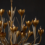 Люстра золотого цвета в виде цветков крокуса Hanging Flowers варинант исполнения - 2 | Loft Concept в Нижнем Новгороде