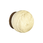 Настенно-потолочный светильник с плафоном в форме шара из алебастра Cryptocrystalline Stone варинант исполнения - 1 | Loft Concept в Нижнем Новгороде