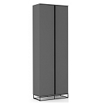 Двухдверный шкаф цвета графит Strict Lines варинант исполнения - 1 | Loft Concept в Нижнем Новгороде