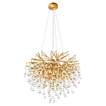 Люстра подвесная с прозрачными стеклянными подвесками в форме капель Диаметр 60 см Droplet Chandelier варинант исполнения - 4 | Loft Concept в Нижнем Новгороде