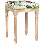 Банкетка из натурального бука золотистая с изображением птиц и цветов Blooming Bird варинант исполнения - 2 | Loft Concept в Нижнем Новгороде