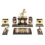 Настольный письменный набор из яшмы и долерита с декором в виде коня Manager Organizer варинант исполнения - 1 | Loft Concept в Нижнем Новгороде