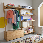 Корзина для белья из ткани букле Boucle Organizers Round варинант исполнения - 4 | Loft Concept в Нижнем Новгороде