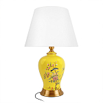 Настольная лампа желтая с изображением птиц Slip Away варинант исполнения - 1 | Loft Concept в Нижнем Новгороде