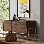 Дизайнерский комод трапециевидной формы с ручками и основанием золотого цвета Armaria варинант исполнения - 1 | Loft Concept в Нижнем Новгороде