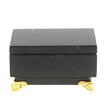 Шкатулка из натурального камня змеевик чёрного цвета Stone Casket варинант исполнения - 3 | Loft Concept в Нижнем Новгороде