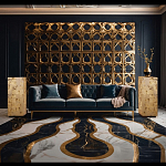 Торшер прямоугольный из натурального камня Calcite Geometry варинант исполнения - 11 | Loft Concept в Нижнем Новгороде