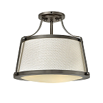Потолочный светильник со светлым текстильным абажуром Hinkley варинант исполнения - 1 | Loft Concept в Нижнем Новгороде