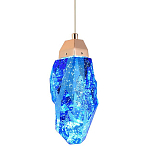 Подвесной светильник Soar Hanging Lamp Brass Blue Синий варинант исполнения - 1 | Loft Concept в Нижнем Новгороде