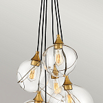 Подвесной светильник с шестью прозрачными стеклянными шарообразными плафонами Hinkley варинант исполнения - 6 | Loft Concept в Нижнем Новгороде