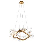 Люстра подвесная с прозрачными стеклянными птичками на ветвях Диаметр 80 см Serip Voa варинант исполнения - 4 | Loft Concept в Нижнем Новгороде