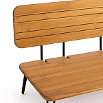 Двухместный диван из акации без подлоконтиков Amra варинант исполнения - 7 | Loft Concept в Нижнем Новгороде