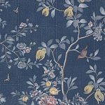 Обои ручная роспись Houghton Dark Blue варинант исполнения - 1 | Loft Concept в Нижнем Новгороде