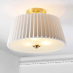 Потолочный светильник с белым плиссированным абажуром Ganglion варинант исполнения - 4 | Loft Concept в Нижнем Новгороде