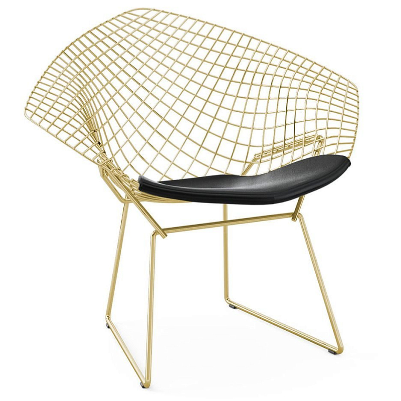 Кресло Bertoia Diamond Chair Gold Золотой в Нижнем Новгороде | Loft Concept 