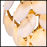 Люстра подвесная четырехъярусная с подвесками в форме дисков Cryptocrystalline Stone варинант исполнения - 3 | Loft Concept в Нижнем Новгороде