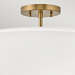 Потолочный светильник с двухслойным белым текстильным абажуром Hinkley варинант исполнения - 16 | Loft Concept в Нижнем Новгороде