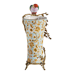 Ваза фарфоровая с птицей на бронзовой ветке Garden of Eden варинант исполнения - 4 | Loft Concept в Нижнем Новгороде