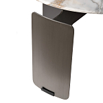 Столик журнальный с круглой мраморной столешницей на трех опорах Marble Stone Drawing варинант исполнения - 5 | Loft Concept в Нижнем Новгороде