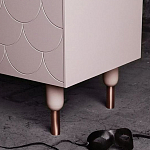 Дизайнерский комод розовый с фактурным фасадом Tiles варинант исполнения - 3 | Loft Concept в Нижнем Новгороде