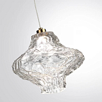 Подвесной светильник с плафоном из фактурного прозрачного стекла Light Ensemble варинант исполнения - 5 | Loft Concept в Нижнем Новгороде