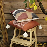 Подушка декоративная с геометрическим узором и плетенными вставками Divine Abstractions варинант исполнения - 6 | Loft Concept в Нижнем Новгороде