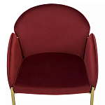 Стул бордовый на золотистых ножках Burgundy Chair варинант исполнения - 5 | Loft Concept в Нижнем Новгороде