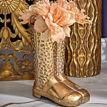 Ваза в форме сапог с рельефной текстурой и ручками Vase Boot варинант исполнения - 3 | Loft Concept в Нижнем Новгороде