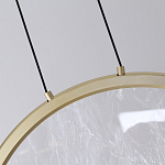 Светодиодный подвесной светильник круглой формы с металлической рамой золотого цвета Marble Glow 47 варинант исполнения - 5 | Loft Concept в Нижнем Новгороде