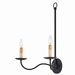 Бра настенное черное с 2-мя лампами Candle Sleeves варинант исполнения - 2 | Loft Concept в Нижнем Новгороде