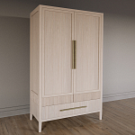 Шкаф платяной Primo с выдвижными ящиками шпон Черный дуб варинант исполнения - 3 | Loft Concept в Нижнем Новгороде