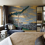 Обои ручная роспись Bamboo River Blossom Original colourway on Deep Rich Gold gilded paper with pearlescent antiquing варинант исполнения - 5 | Loft Concept в Нижнем Новгороде