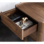 Прикроватный деревянный столик с 2-мя ящиками Moon Walnut Furniture варинант исполнения - 10 | Loft Concept в Нижнем Новгороде