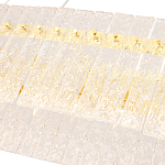 Люстра подвесная овальная с рельефными стеклянными панелями и золотым металлическим каркасом Textured Glass Chandelier варинант исполнения - 4 | Loft Concept в Нижнем Новгороде