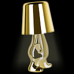 Настольная лампа фигурная золотого цвета с гладким абажуром Высота 19 см Sophia варинант исполнения - 5 | Loft Concept в Нижнем Новгороде