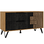 ТВ-тумба с  2-мя ящиками и закрытыми полками Stone Effect варинант исполнения - 2 | Loft Concept в Нижнем Новгороде