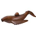 Статуэтка деревянная в виде двух китов Mammals варинант исполнения - 2 | Loft Concept в Нижнем Новгороде